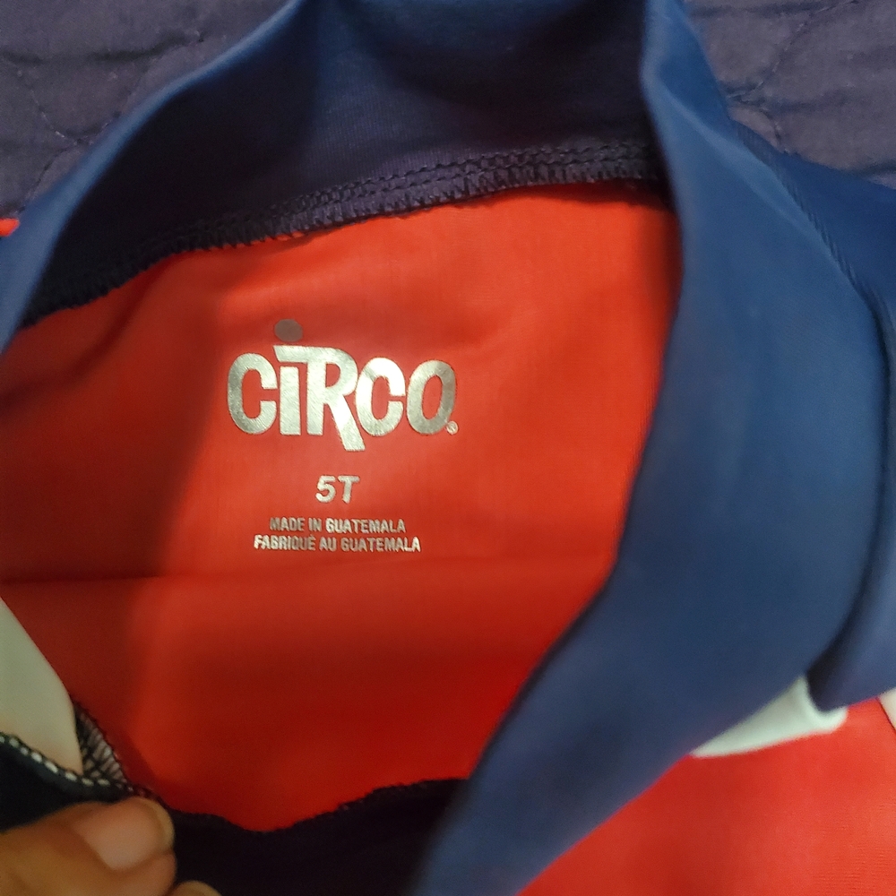 Circo Kids Swim Rashguard - Red and Blue - Picture 2 of 2
